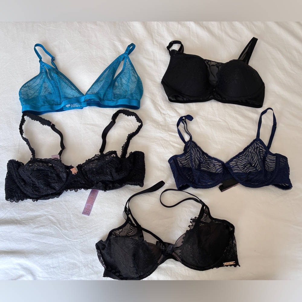 5 Lace Bras 34C